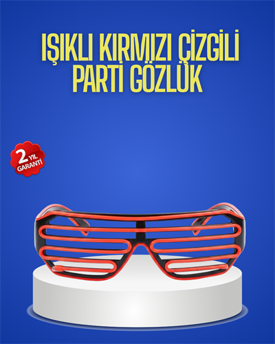 Gece Organizasyonları İçin Renkli LED Gözlük