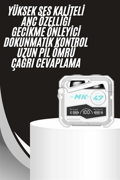 Gecikme Önleyici  Kulaklığı Bluetooth Bağlantılı ANC Özelliği 5.0 Bluetooth