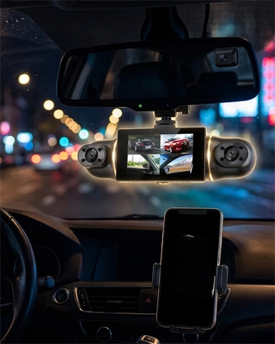 Geniş Açılı Araç Kamera Sistemi WiFi Bağlantılı Döngüsel Kayıt Özellikli