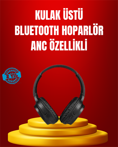 Geniş Frekans Aralıklı Bluetooth Kulak Üstü Kulaklık