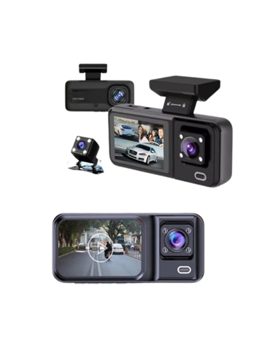 Geri Görüş Destekli Full HD Araç Kamerası – Gelişmiş 3 Kameralı Kayıt Çözümü