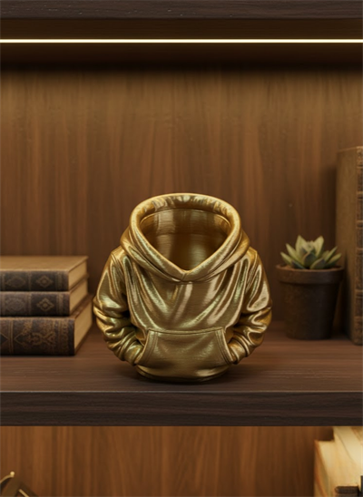 Gold Hoodie Kalemlik 10x10 cm Masa Üstü Düzenleyici