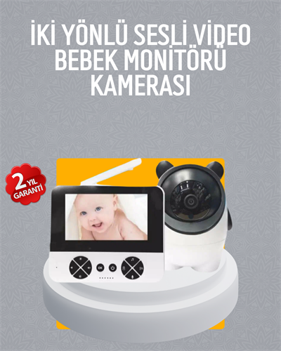 Görüntülü Bebek Monitörü 4.3 İnç Ekran ve Sesli İletişim