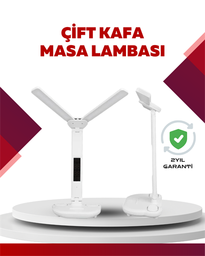 Göz Koruyucu LED Okuma Lambası | Titreşimsiz Işık, Kalemlik ve Stand Fonksiyonlu