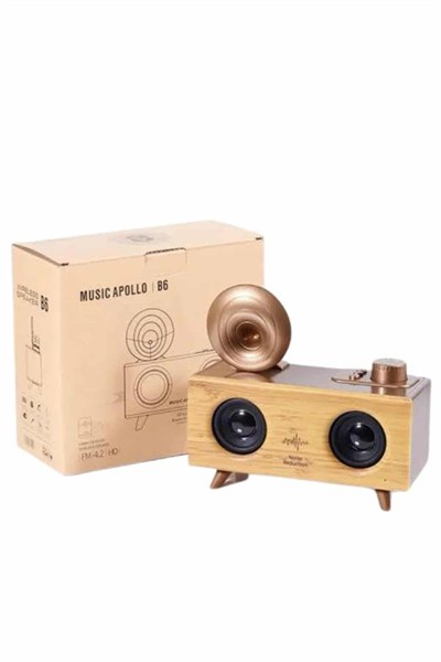 Gramafon Radyo Bluetooth Hoparlör Nostaljik Radyo FM Radyo