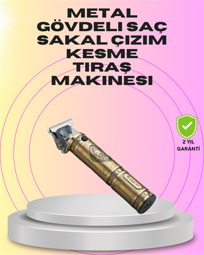 Güçlü Motorlu, 4 Kılavuz Taraklı Kompakt Saç Kesme Makinesi – Uzun Pil Ömürlü
