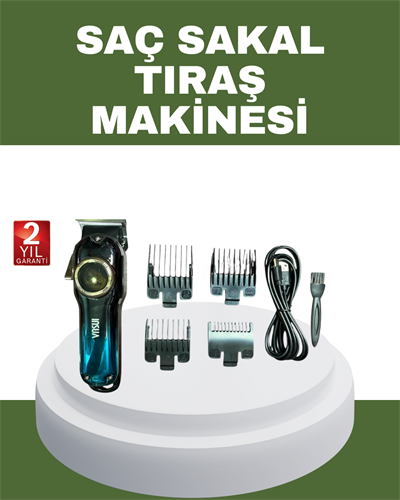 Güçlü Motorlu Paslanmaz Çelik Bıçaklı Saç Kesim Makinesi