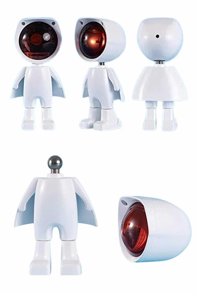 Gün Batımı Lambası Işık Arka Plan Projektör Sevimli Astronot Enerji Tasarruflu