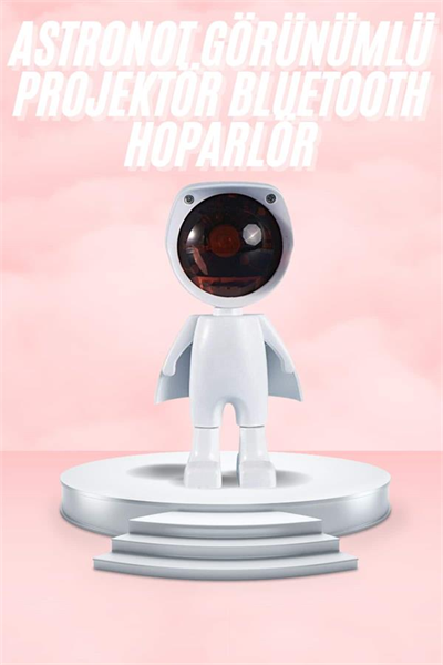 Gün Batımı Lambası Işık Arka Plan Projektör Sevimli Astronot Enerji Tasarruflu