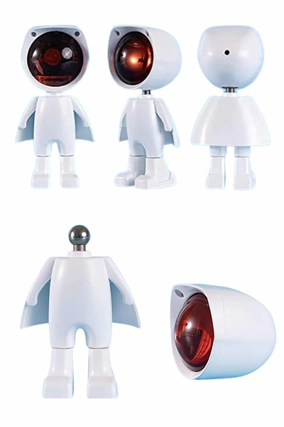 Gün Batımı Lambası Işık Arka Plan Projektör Sevimli Astronot Enerji Tasarruflu