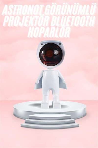 Gün Batımı Lambası Işık Arka Plan Projektör Sevimli Astronot Enerji Tasarruflu