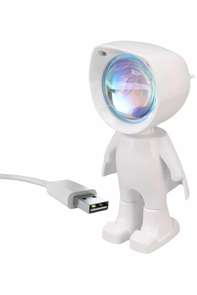 Gün Batımı Projektör Lamba Astronot Görünümlü Dekoratif Masa Lambası