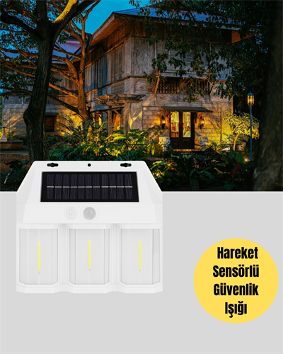 Güneş Enerjili Bahçe ve Duvar Aydınlatma – BK-618-3 LED Lamba