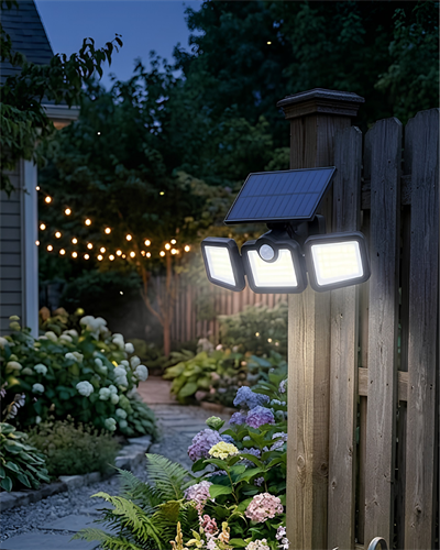 Güneş Enerjili Hareket Sensörlü LED Lamba Bahçe Duvar Aydınlatması