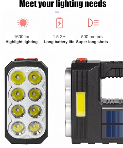 Güneş Enerjili Kamp Av Feneri