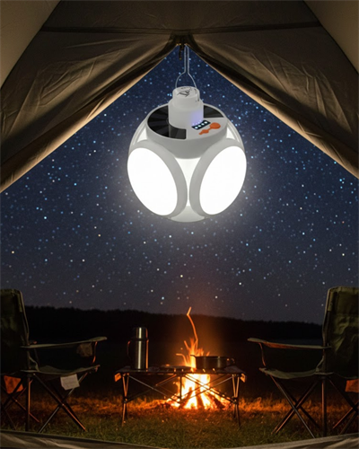 Güneş Enerjili Solar Aydınlatma Kamp Çadır Lambası Şarjlı Ampül Led Şarjlı El Feneri Işıldak