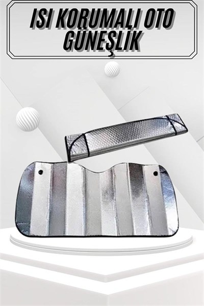 Güneşlik Koruyucu Perde Metalize Oto Araç Araba Güneşliği Ön Cam Güneşliği