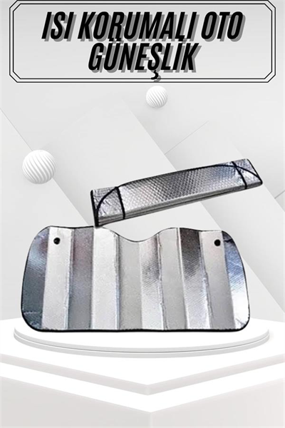 Güneşlik Koruyucu Perde Metalize Oto Araç Araba Güneşliği Ön Cam Güneşliği
