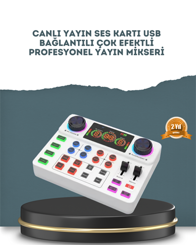 Gürültü Engelleme Özellikli Canlı Yayın Ses Kartı
