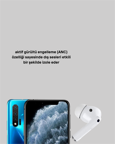 Gürültü Engelleme Özellikli Kablosuz Bluetooth Kulaklık –  Type-C Hızlı Şarj