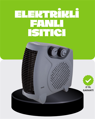 Güvenli Elektrikli Fanlı Isıtıcı Termostatlı Hızlı Isıtma
