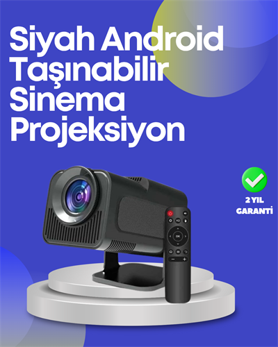 HDMI, USB ve Kulaklık Girişli Çoklu Bağlantı Seçenekli Projektör