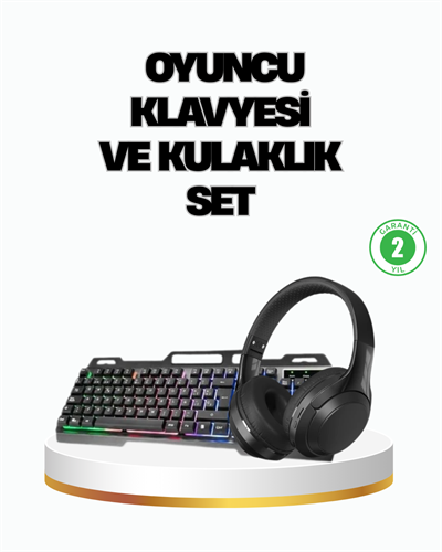 HN01 KULAKLIK + PG-8018 OYUNCU KLAVYESİ SET