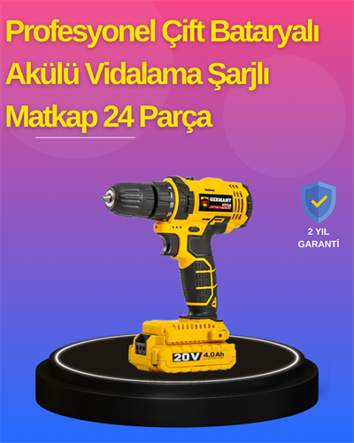 Hafif ve Ergonomik 12V Kablosuz Matkap | Hızlı Şarj ve Uzun Pil Ömrü