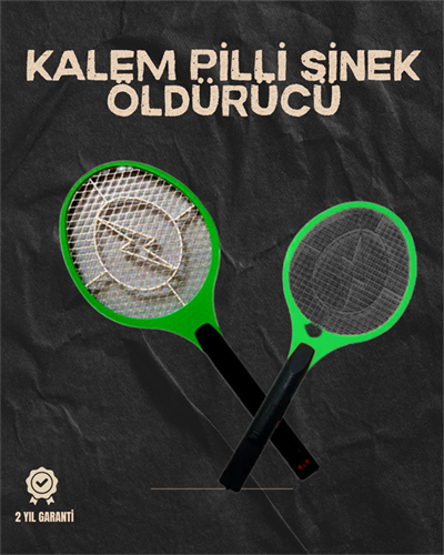 Hafif ve Ergonomik Elektronik Böcek Öldürücü – Güvenlik Koruması ile Pil Kontrollü