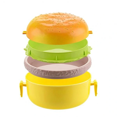 Hamburger Tasarımlı Beslenme Kabı