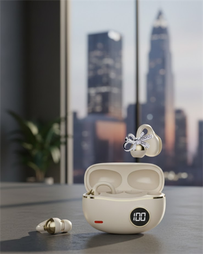 Handsfree Kablosuz Bluetooth Kulaklık Kristal Net Ses 2 Kurdele Küpe Hediyeli