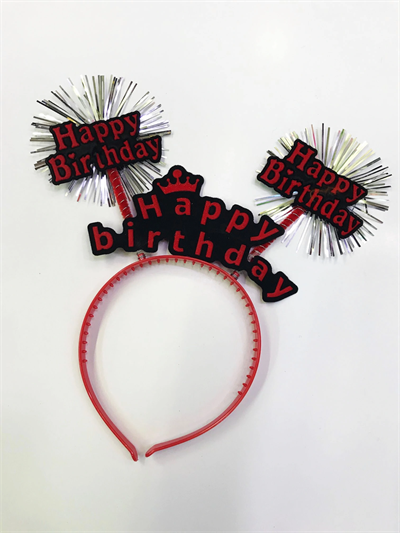 Happy Birthday Neon Renk Doğum Günü Tacı - 12 Adet