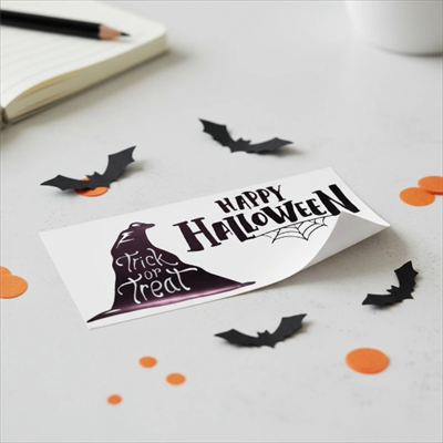 Happy Halloween Temalı Duvar Stickerı