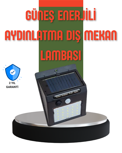 Hareket Sensörlü Güneş Enerjili Dış Mekan LED Lamba 100/144 LED