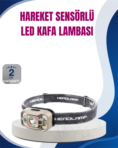Hareket Sensörlü LED Far 45 Derece Ayarlı Şarj Edilebilir