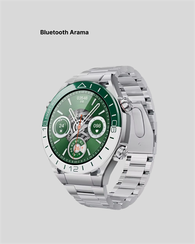 Harita Görüntüleme Özellikli Amoled Akıllı Saat 3 Kayışlı Fitness Takipli