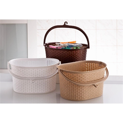 Hasır Görünümlü Mandal Sepeti