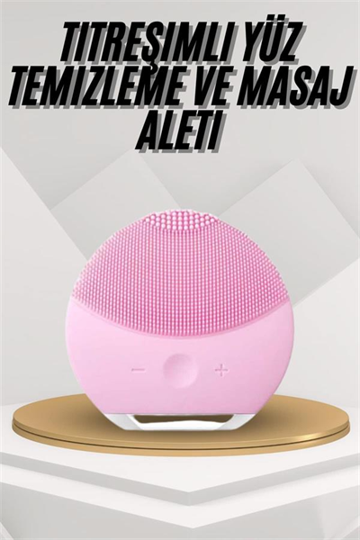 Hassas Ciltlere Özel Titreşimli Yüz Temizleme ve Masaj Aleti