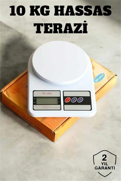 Hassas Terazi 10 kg Kapasiteli, Yüksek Hassasiyetli Dijital Mutfak Tartısı