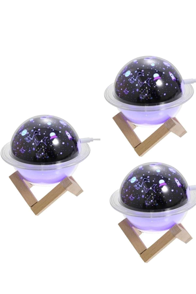 Hava Nemlendirici Led Işıklı Gece Lambası Yıldız Görünümlü Renk Değiştiren
