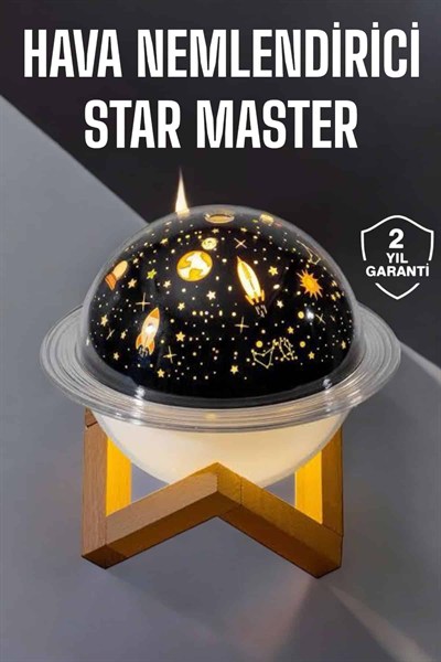 Hava Nemlendirici Projeksiyon Görünümlü USB Bağlantılı Aromaterapi