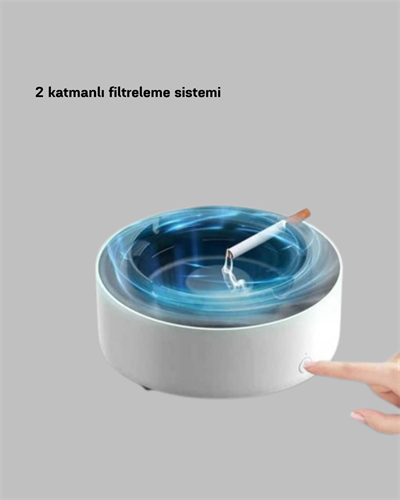 Hava Temizleyici Küllük – Sigara Dumanı Filtreli, Sessiz Çalışan, Şık Tasarım