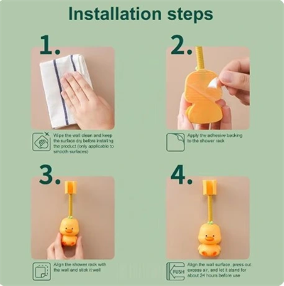 Hayvan Figürlü Duş Başlığı Tutucu