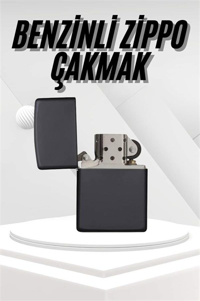 Hediyelik Zarif Model Siyah Benzinli Çakmak
