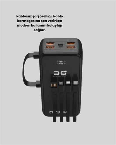 Hızlı Şarj Destekli Powerbank Tüm Cihazlarla Uyumlu