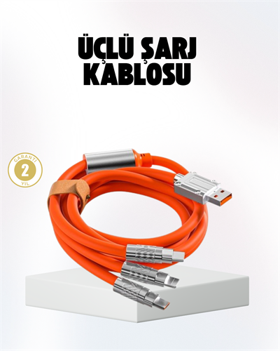 Hızlı Şarj Uyumlu Şarj Kablosu – Esnek Yapı, Güçlü Bağlantı, Yüksek Performans