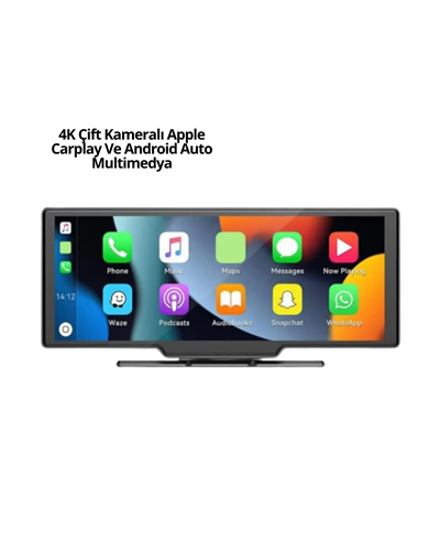 Honda Civic, Jazz, HR-V, CR-V, Nissan Qashqai, Micra, Juke,Uyumlu Kablosuz CarPlay & Android Auto Multimedya – Geri Görüş Kameralı