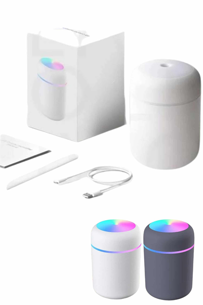 Humidifier LED Işıklı Mini Ortam Oda Kokusu Aromaterapi Buhardanlık