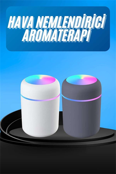 Humidifier LED Işıklı Mini Ortam Oda Kokusu Aromaterapi Buhardanlık