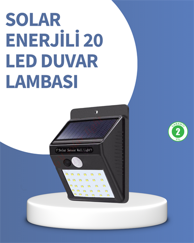 IP65 Dayanıklı Solar Enerjili Dış Cephe Aydınlatma